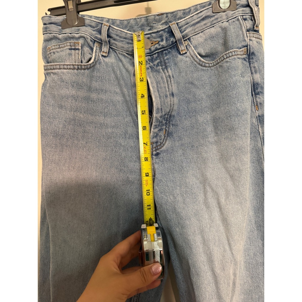 COS High Waist Denim Jeans Mom Jeans Light Wash Size 26 - Picture 4 of 6